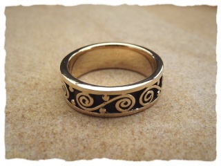 Keltischer Ring "Spiralen"