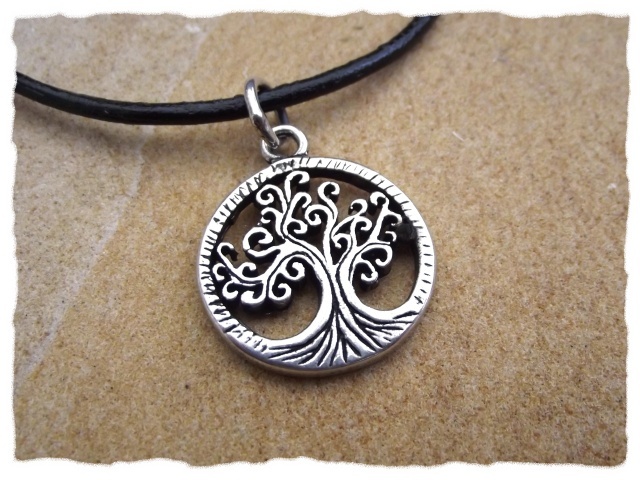 925 Sterling Silber Anhänger Baum Des Lebens Mit Auge Der Heiligen Lucie