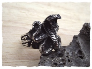 Ring "Kobra" aus Edelstahl