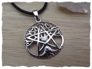 Amulett "Weltenbaum mit Pentagramm"