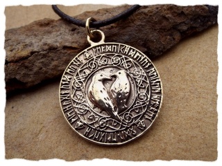 Amulett "Odins Raben" aus Bronze