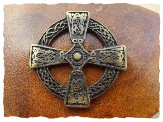 Haarspange mit keltischem Kreuz