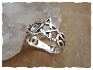 Ring "Pentagramm" aus 925er Silber 50/16