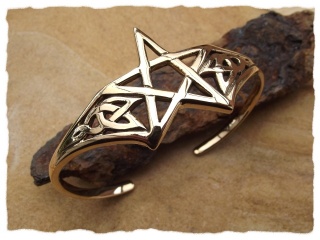 Bronzearmreif "Pentagramm"