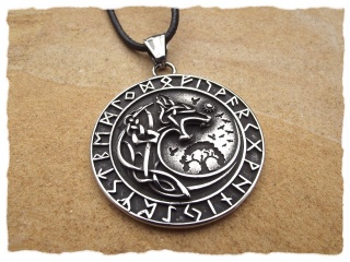 Amulett "Fenriswolf" aus Edelstahl