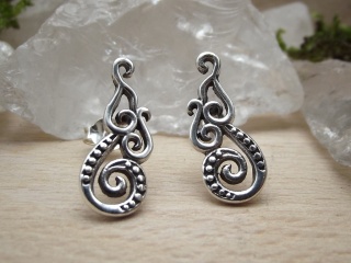 Ohrstecker Spriale aus Silber