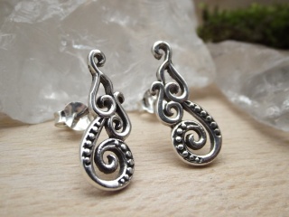 Ohrstecker Spriale aus Silber