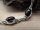 Schmales Silberarmband mit Sterndiopsid Black Star