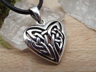 Silberanhänger Keltisches Herz