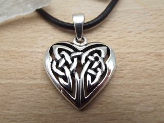 Silberanhänger Keltisches Herz