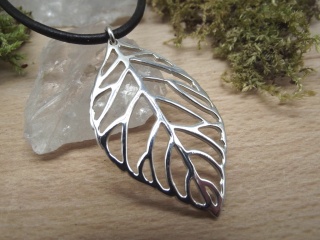 Anhänger Blatt aus Silber