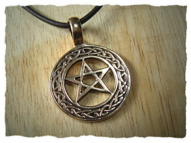 Amulett "Pentagramm" aus 925er Silber mit Halsband Anhänger Gothic Schmuck